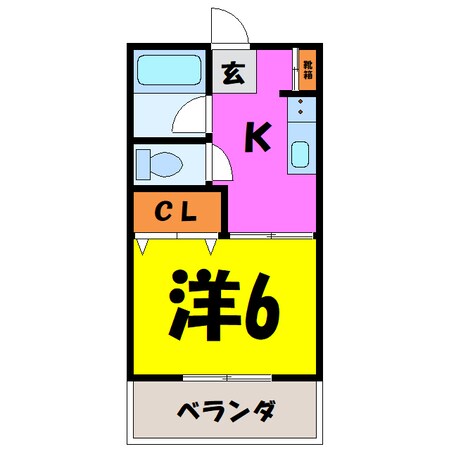 第2田辺コーポの物件間取画像